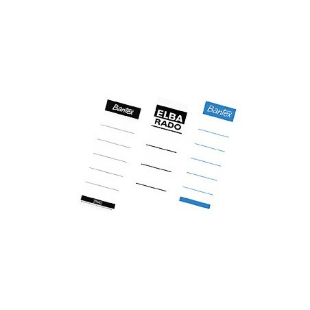 Wymienne etykiety do segregatora mała Bantex 30x110 mm 100szt