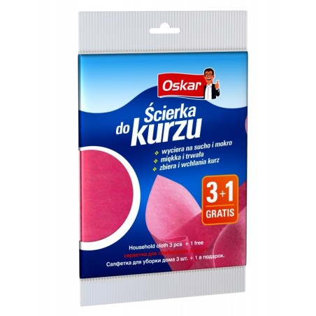 Ścierka domowa Oskar 3+1 szt.