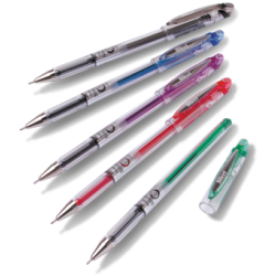 Długopis żelowy BG207 czerwony Pentel 230817