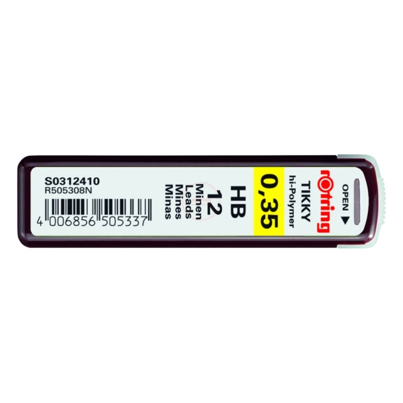 Grafity Do Ołówka Automatycznego Rotring 0,35mm HB S0312410 530503