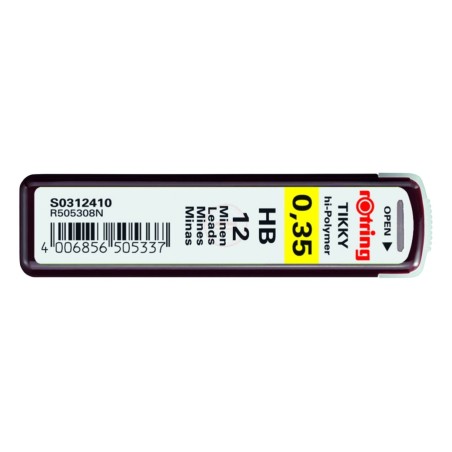 Grafity Do Ołówka Automatycznego Rotring 0,35mm HB S0312410 530503