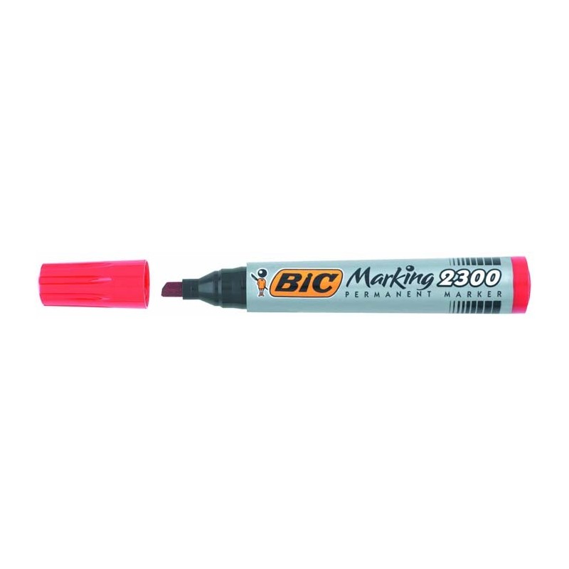 Marker Permanentny Bic 2300 Śc. Końc. Czerwony 430039