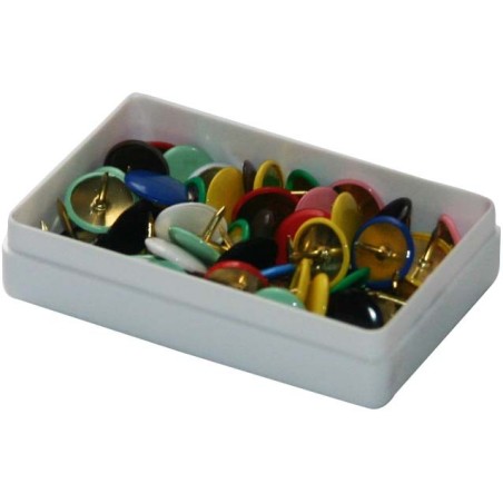 Pinezki Mosiądzowane kolorowe E&D Plastic 60szt/opak 3284 170017