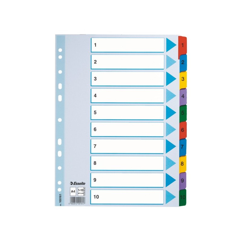 Przekładki Kartonowe Mylar Esselte A4/A-Z 100166 261353
