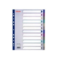 Przekładki Plastikowe Multicolor Maxi Esselte A4/12Kart 20649 263003