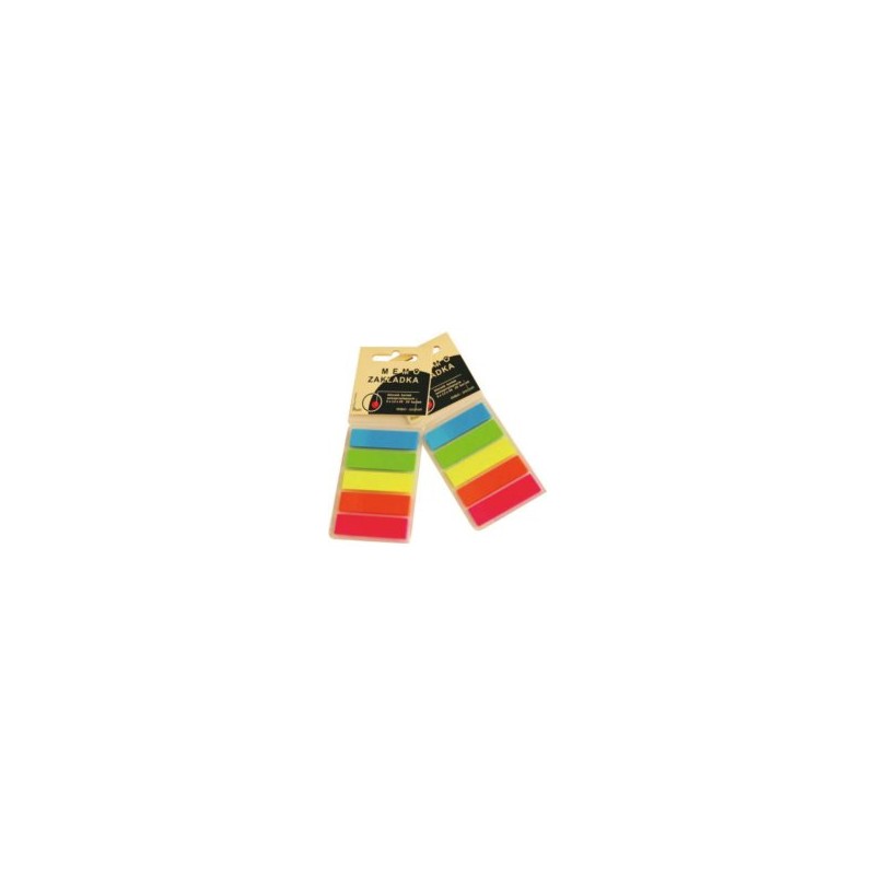 Zakładki Samoprzylepne Dalpo 12x45mm Fluorescencyjny 5x25kart 220058
