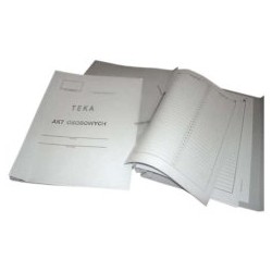 Teczka Do Akt Osobowych Kiel-Tech Biały ABCD 370054