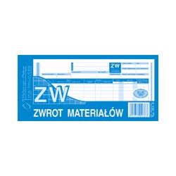 Zwrot materiałów 1/3 A4 353-8 MiP