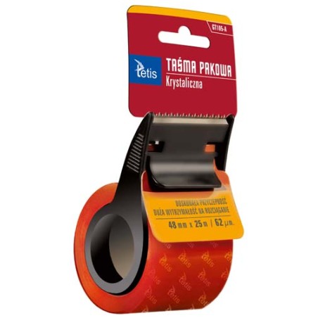 Taśma pakowa TETIS GT105 48x25m (62mic) krystaliczna 400415