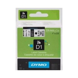 Taśma Dymo D1 Czarny/Biały 24mm*7m 530754 S0720930