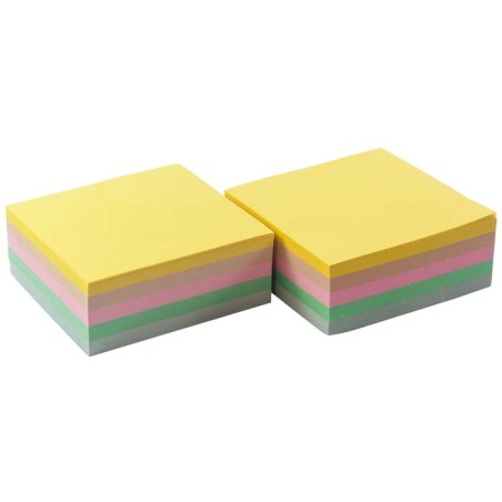 Notatnik Kostka 8,5x8,5x3,5 kolorowa nieklejona