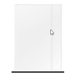 Teczka z gumką A4 biała Konfex