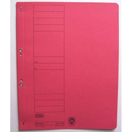 Skoroszyt Oczkowy Cały 21450 Elba Czerwony