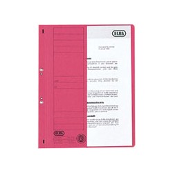 Skoroszyt Oczkowy Połówka 21451 Elba Czerwony