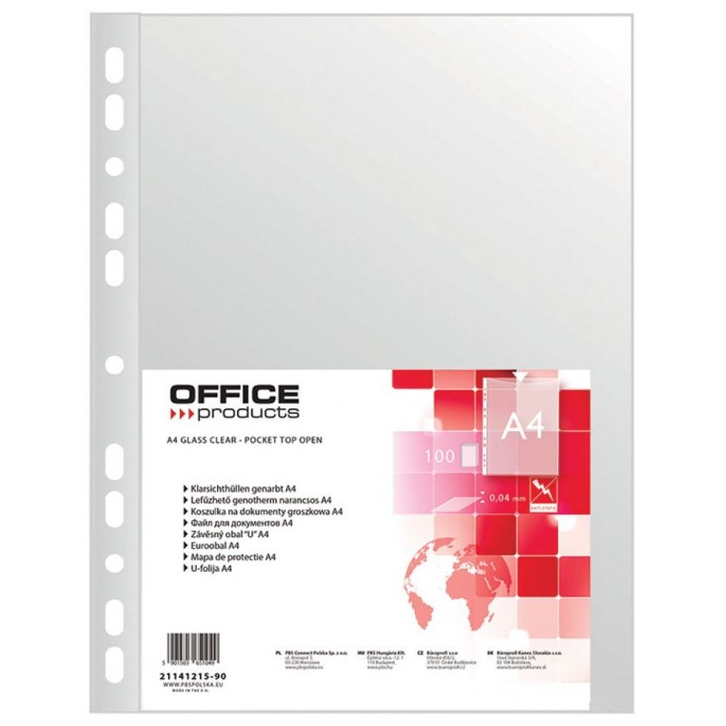 ??? Koszulka A4/100szt grosz. 40mic Office Products 21141215-90/21141155-90